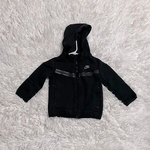 Nike Kids Black Full-Zip Hoodie